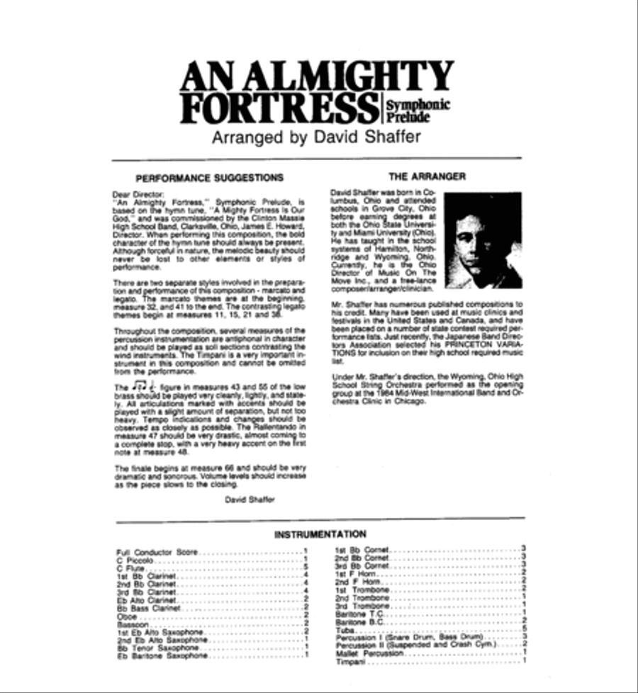 An Almighty Fortress An Almighty Fortress Concert Band scores gallery preview page 3