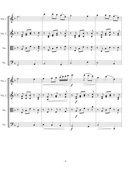 Intermezzo from Cavalleria Rusticana (arranged for String Quartet)