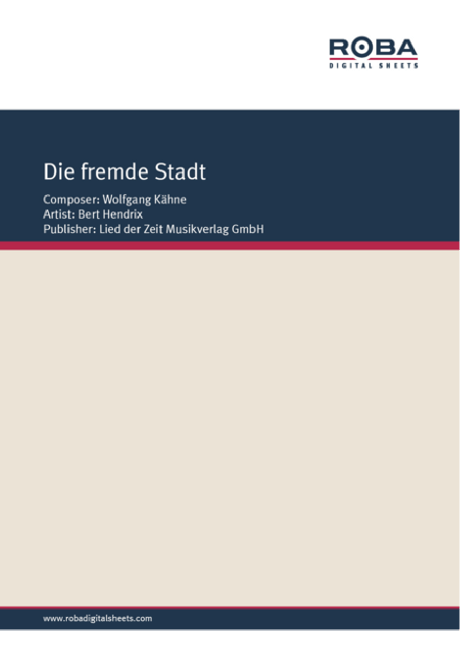 Die fremde Stadt Die fremde Stadt Voice scores gallery preview page 1