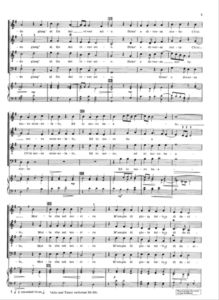 Il Bianco E Dolce Cigno 4-Part scores gallery preview page 2