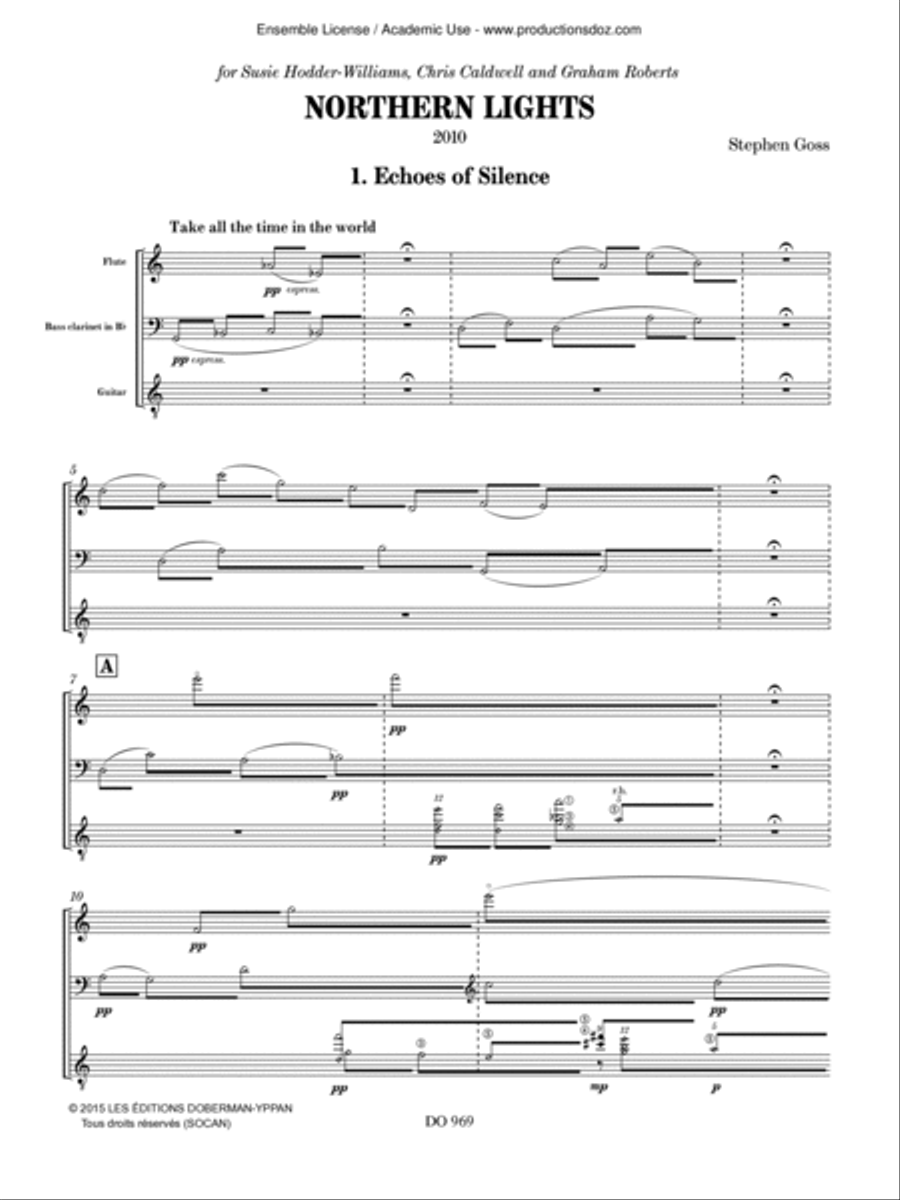 Northern Lights Clarinet scores gallery preview page 3