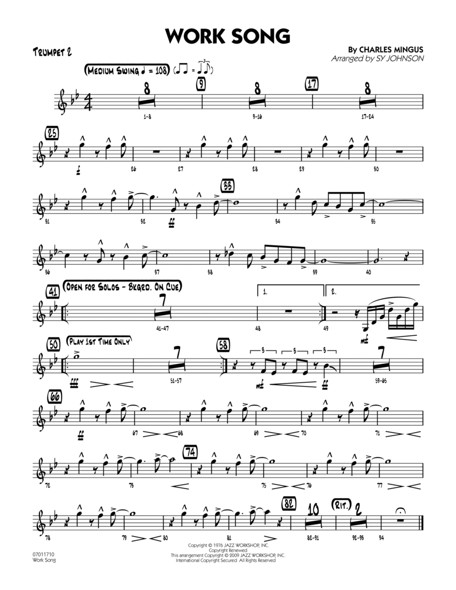 Work Song - Trumpet 2