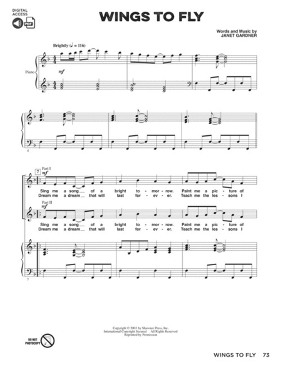 Wings to Fly Choir scores gallery preview page 6