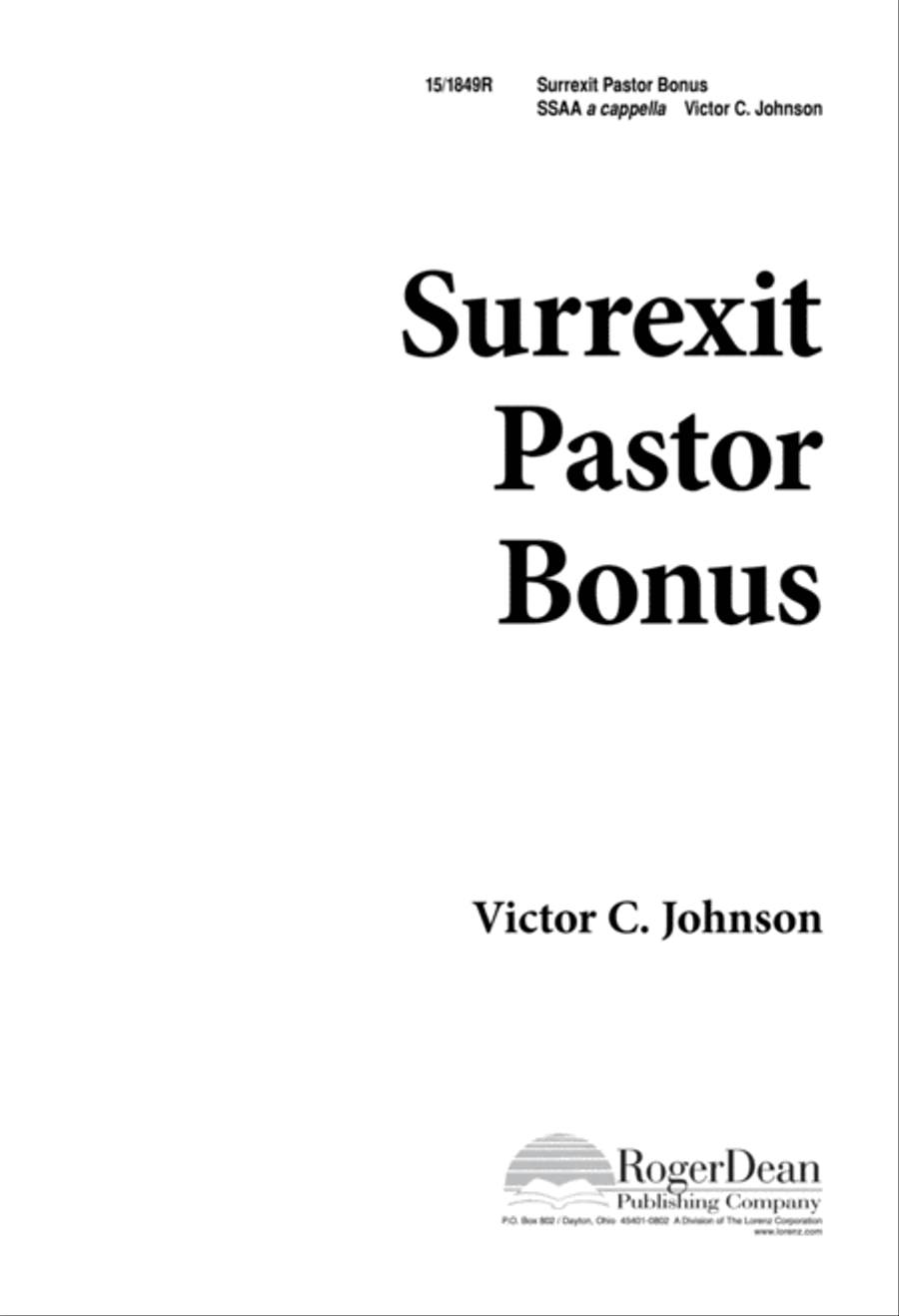 Surrexit Pastor Bonus SSAA scores gallery preview page 1