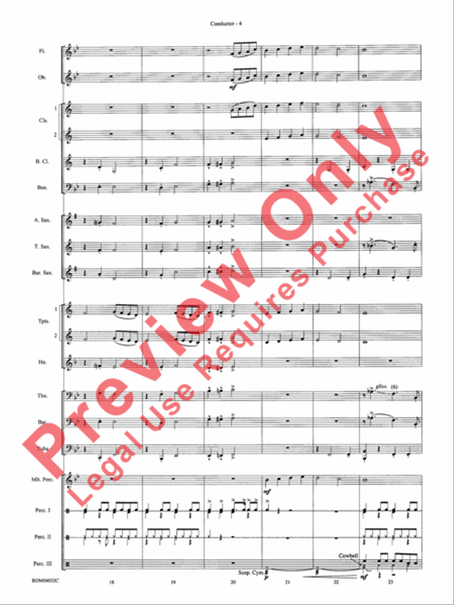 Caribbean Christmas Concert Band scores gallery preview page 6