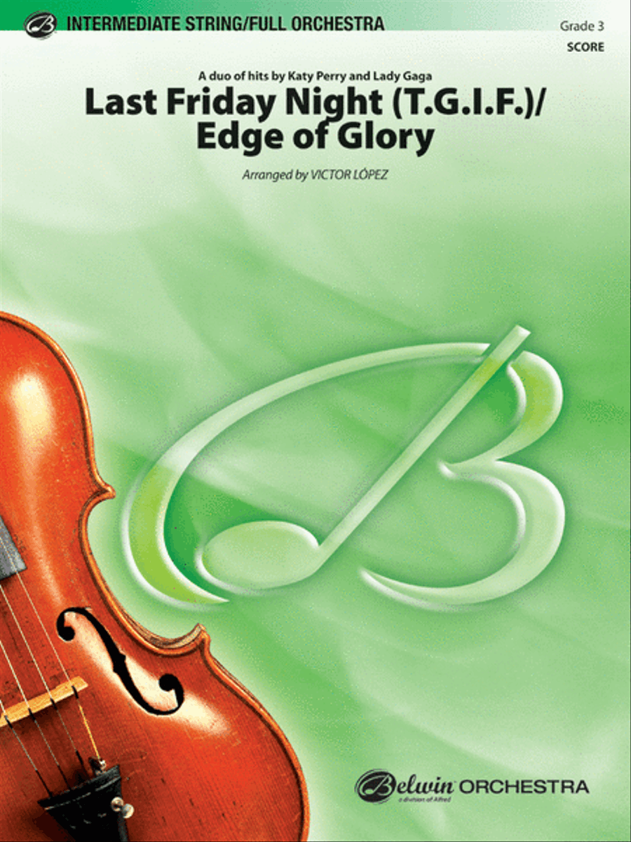 Last Friday Night (T.G.I.F.) / Edge of Glory Full Orchestra scores gallery preview page 1