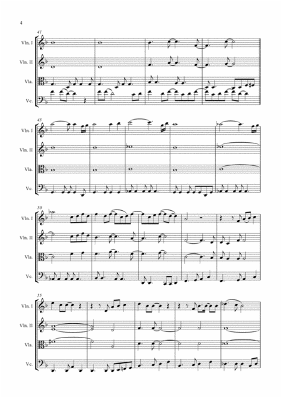 Let's Stay Together Let's Stay Together String Quartet scores gallery preview page 4