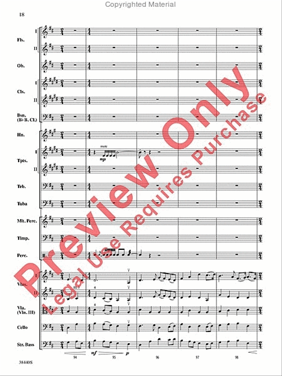 Leroy Anderson's Irish Suite, Part 1 (Themes from) Full Orchestra scores gallery preview page 19
