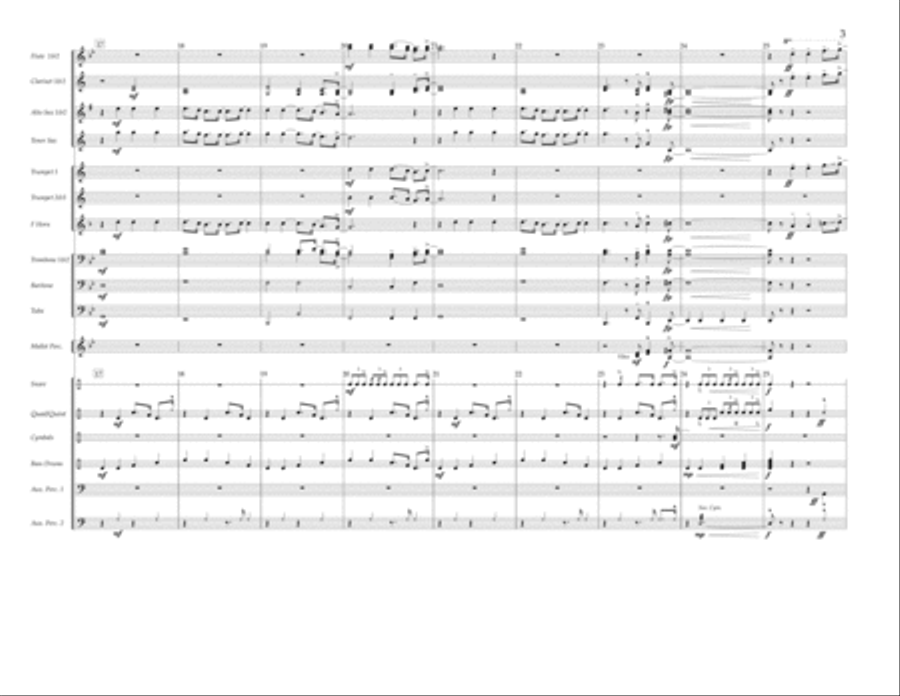 Holiday - Full Score Marching Band scores gallery preview page 3