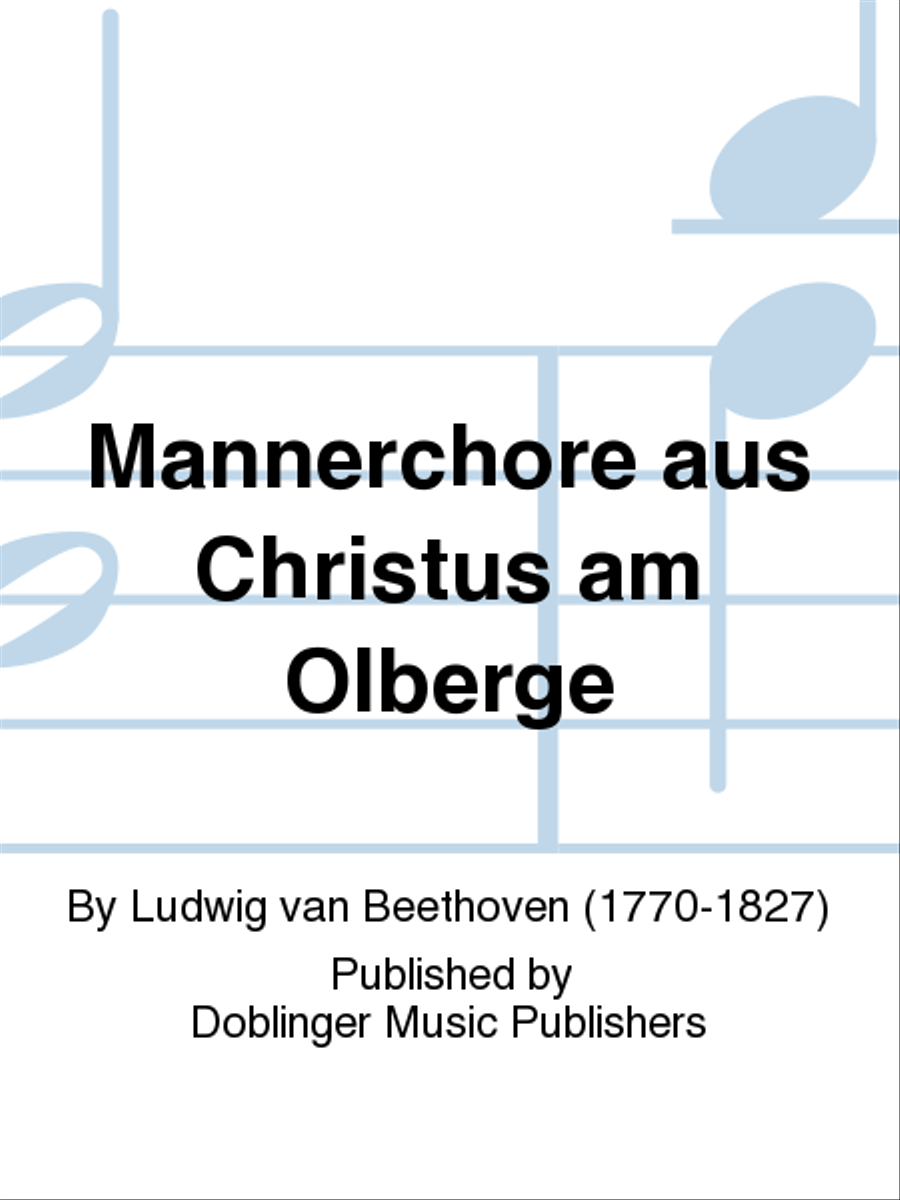Mannerchore aus Christus am Olberge Choir scores gallery preview page 1