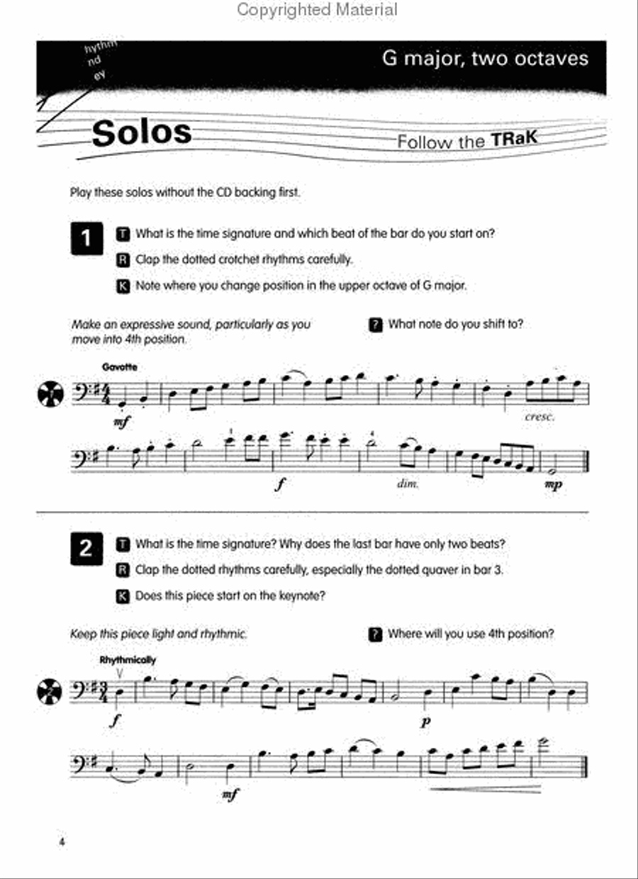 Right@Sight for Cello, Grade 3 [incl. CD] Cello scores gallery preview page 2