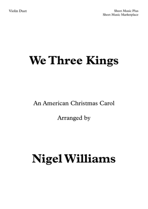 Book cover for We Three Kings, for Violin Duet
