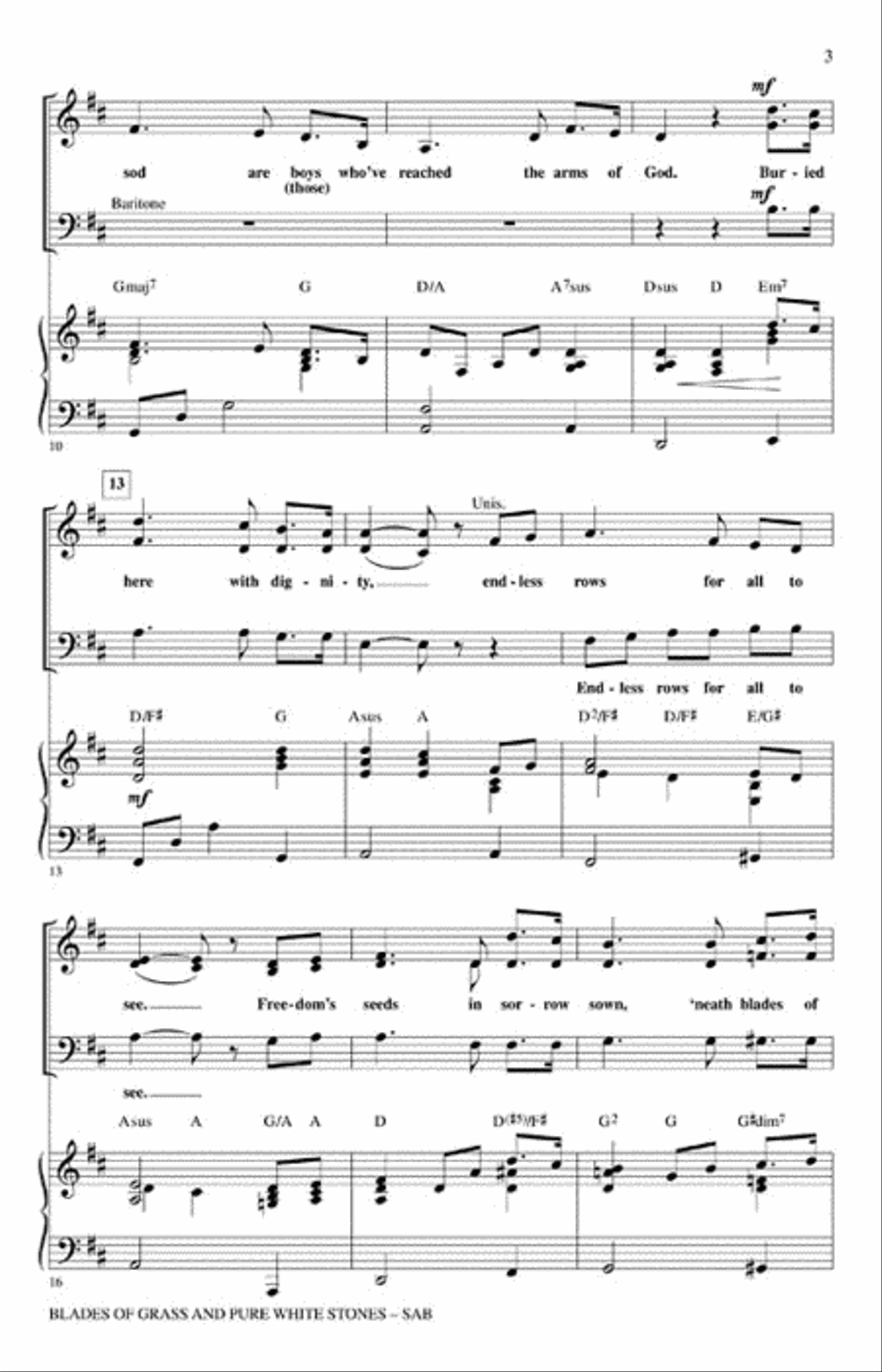 Blades of Grass and Pure White Stones 3-Part scores gallery preview page 3