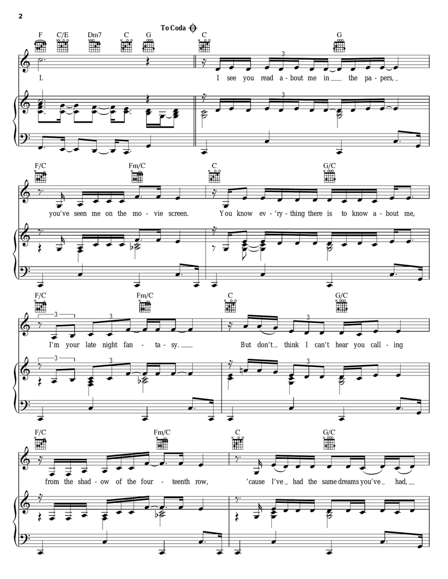 Superstars Superstars Piano, Vocal, Guitar scores gallery preview page 2