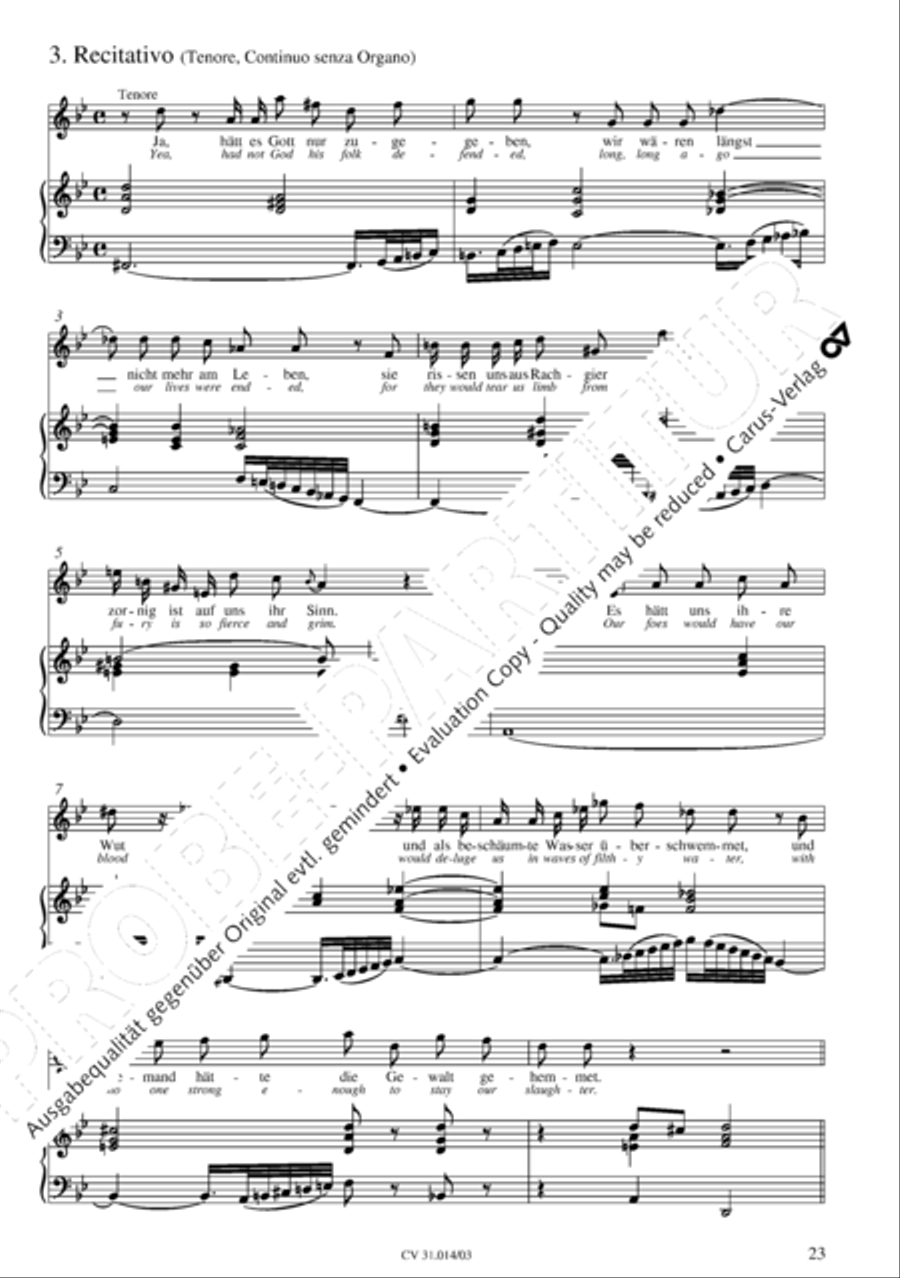Were God not with us here today (War Gott nicht mit uns diese Zeit) STB scores gallery preview page 24