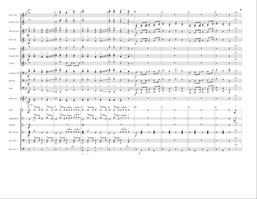 Holiday - Full Score Marching Band scores gallery preview page 4