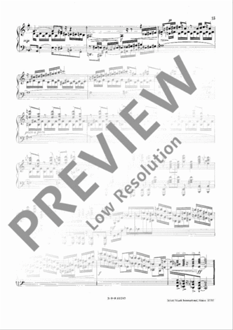 Pieces for Piano Piano Solo scores gallery preview page 16
