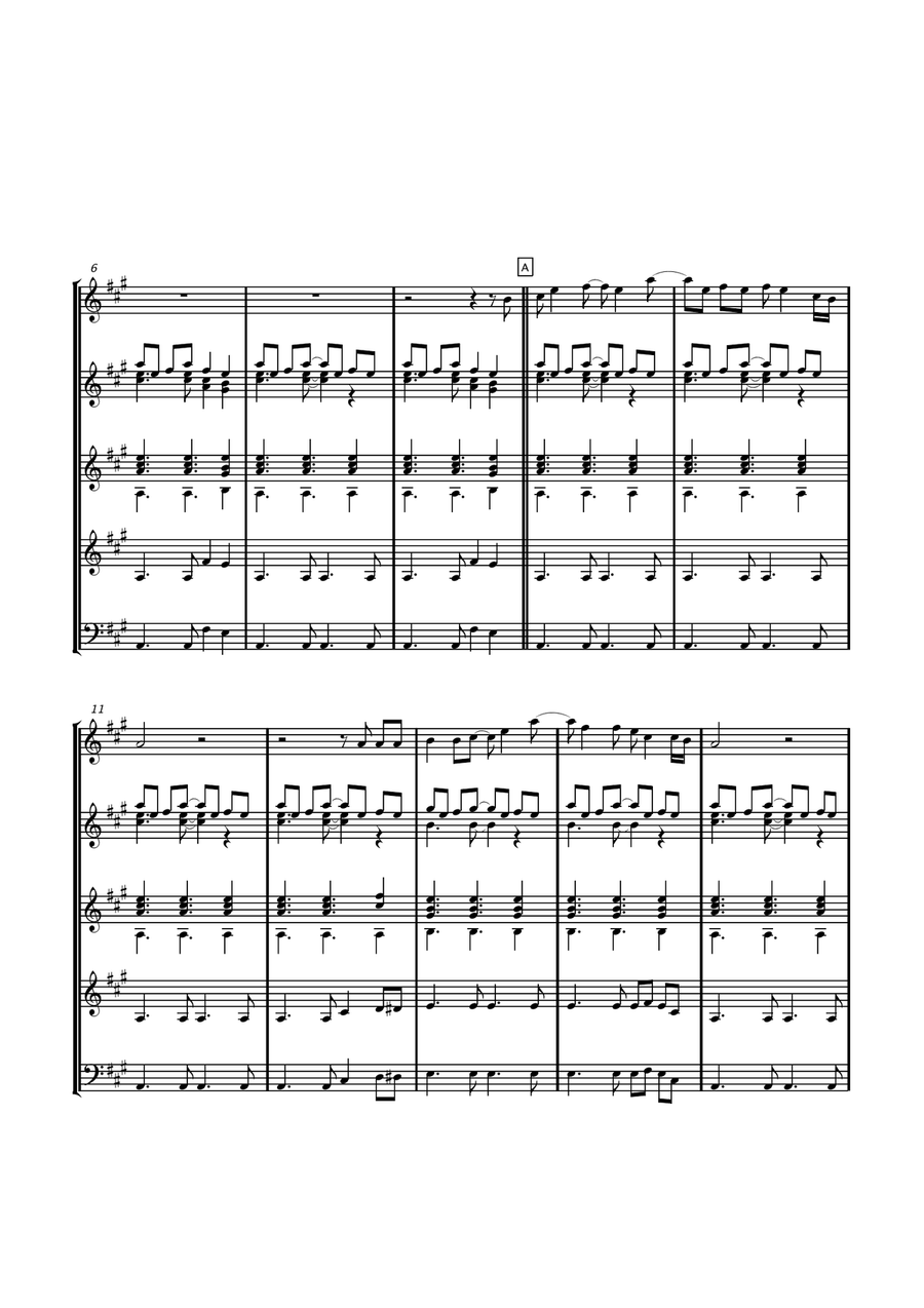 Say You Love Me Guitar Ensemble scores gallery preview page 5