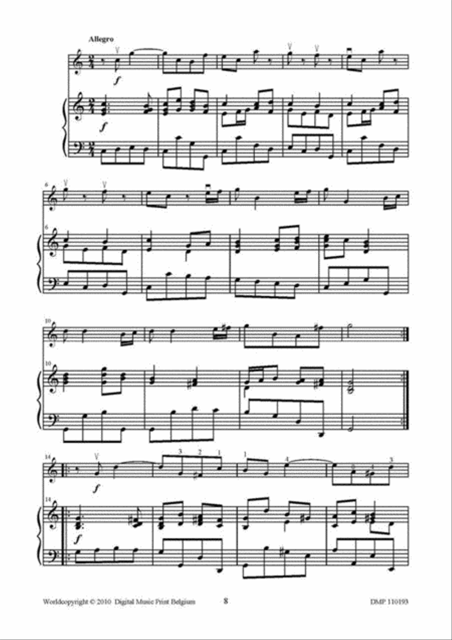 Concerto In C Maggiore Violin Solo scores gallery preview page 4