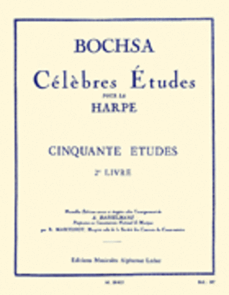 Famous Studies for the Harp - Fifty Studies, Op. 34 Vol. 2