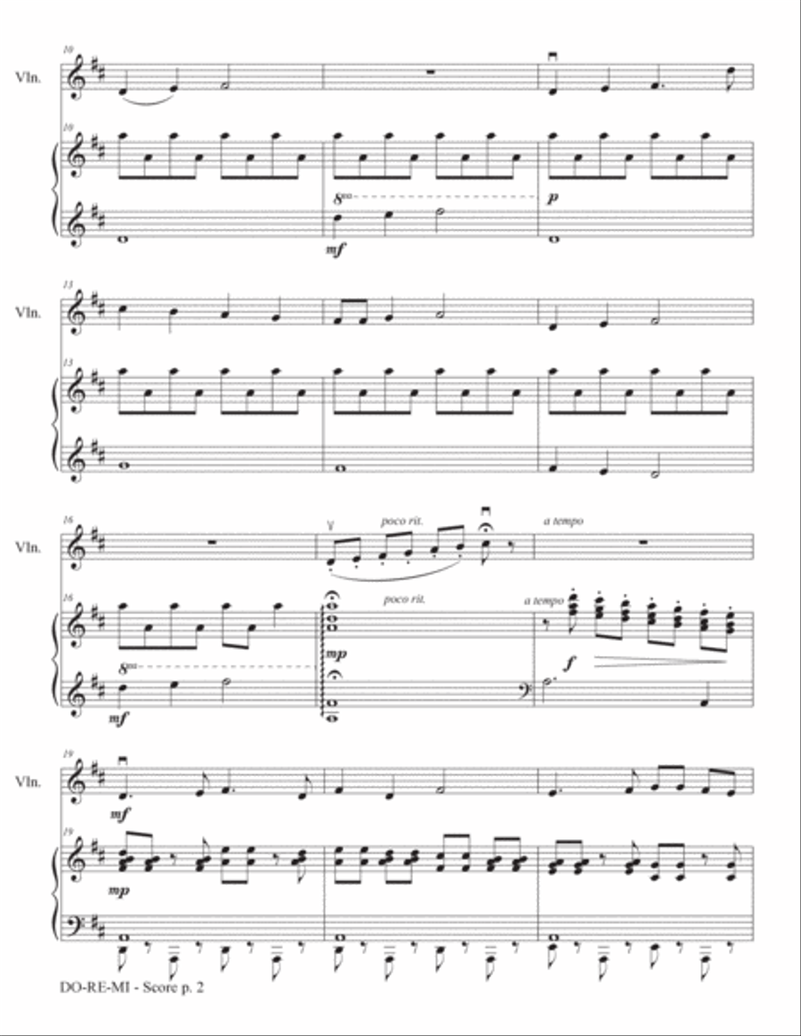 Do-re-mi Violin Solo scores gallery preview page 5