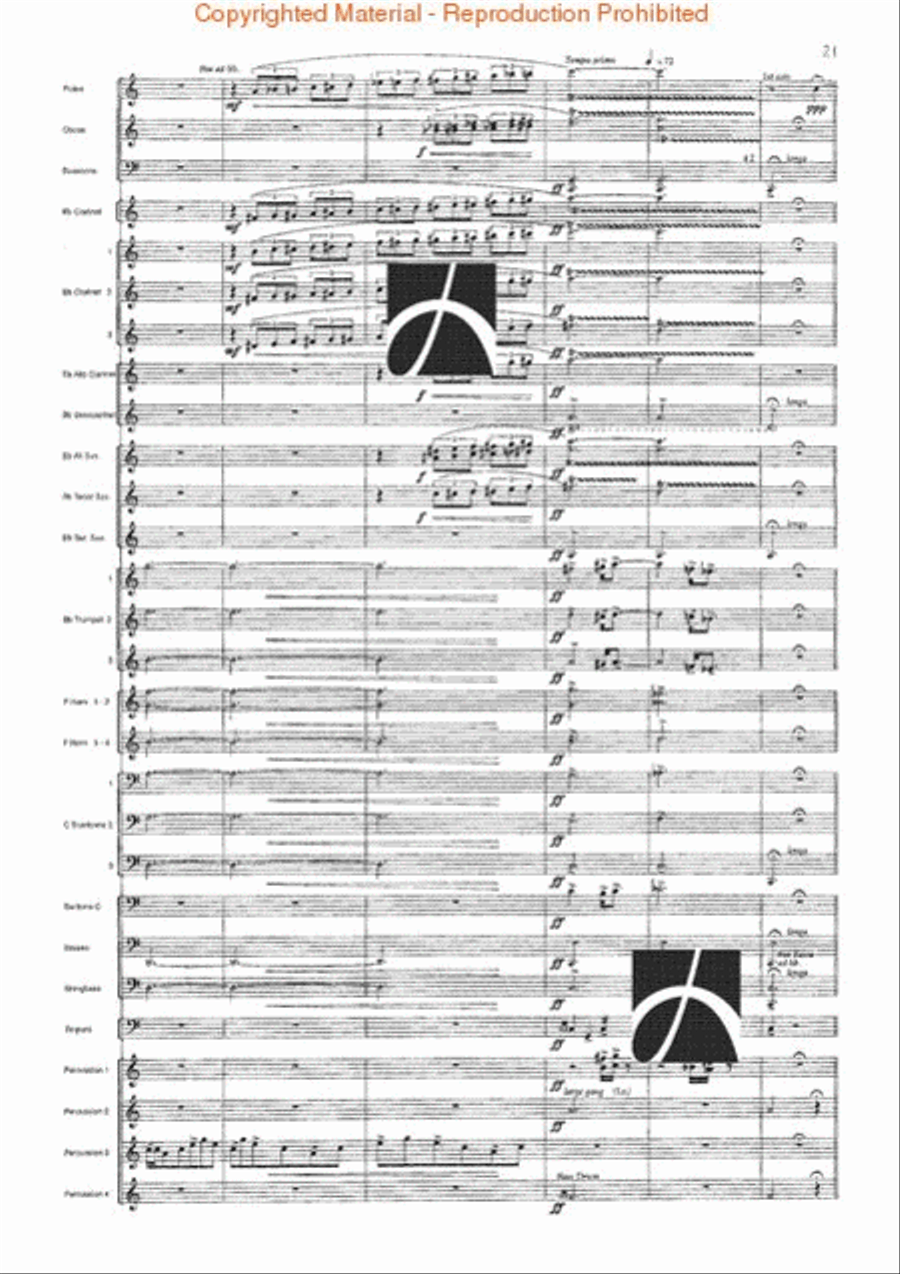 Spartacus Spartacus Concert Band scores gallery preview page 22