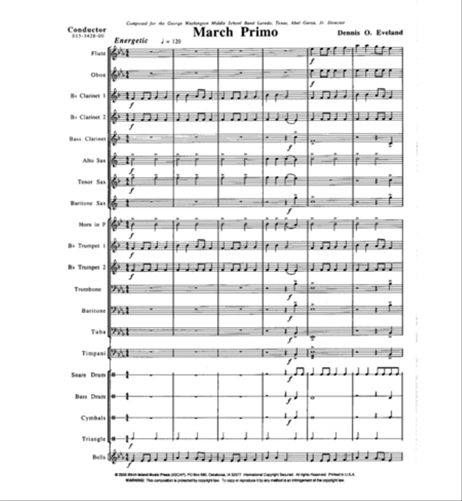March Primo March Primo Concert Band scores gallery preview page 2