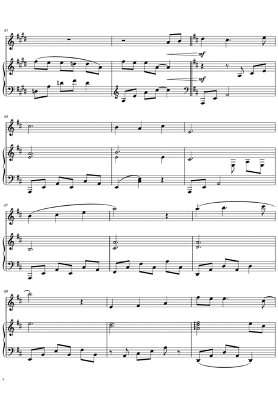 Romantic Flight Violin Solo scores gallery preview page 4