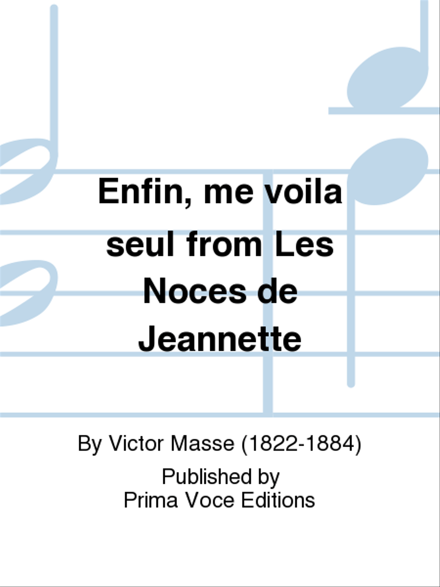 Enfin, me voila seul from Les Noces de Jeannette Baritone Voice scores gallery preview page 1