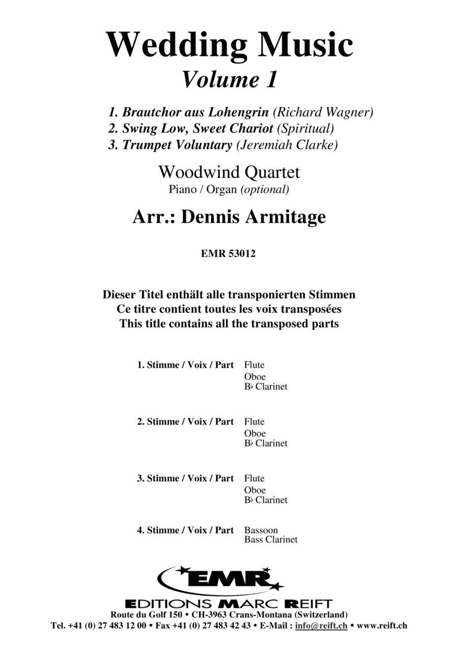 Wedding Music Volume 1 Woodwind Quartet scores gallery preview page 1