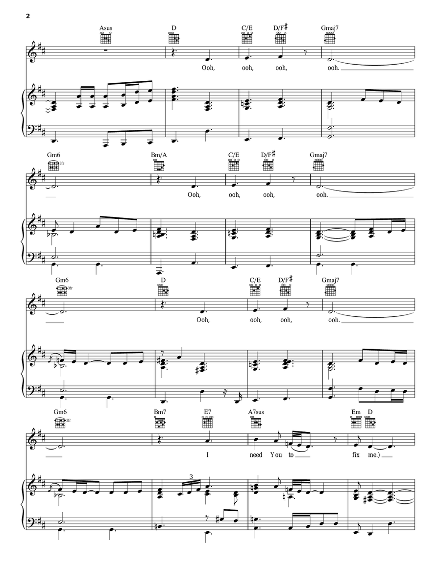Fix Me Jesus Guitar scores gallery preview page 2