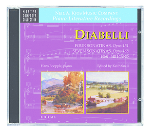 Book cover for Diabelli: Four Sonatinas, Op. 151 and Seven Sonatinas, Op. 168 (CD)