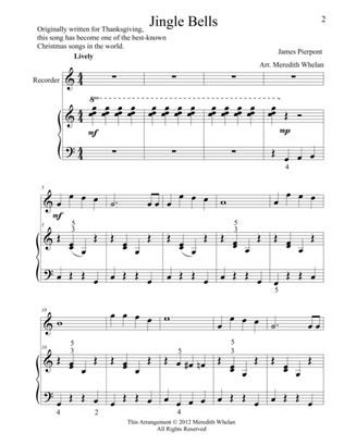 Christmas Duets for Recorder & Piano: Jingle Bells