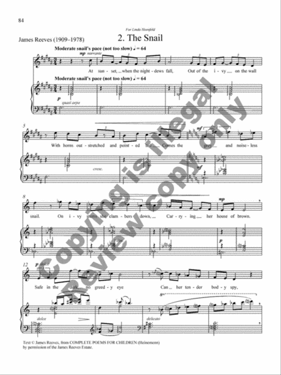 Collected Songs for Soprano and Piano Soprano Voice scores gallery preview page 42