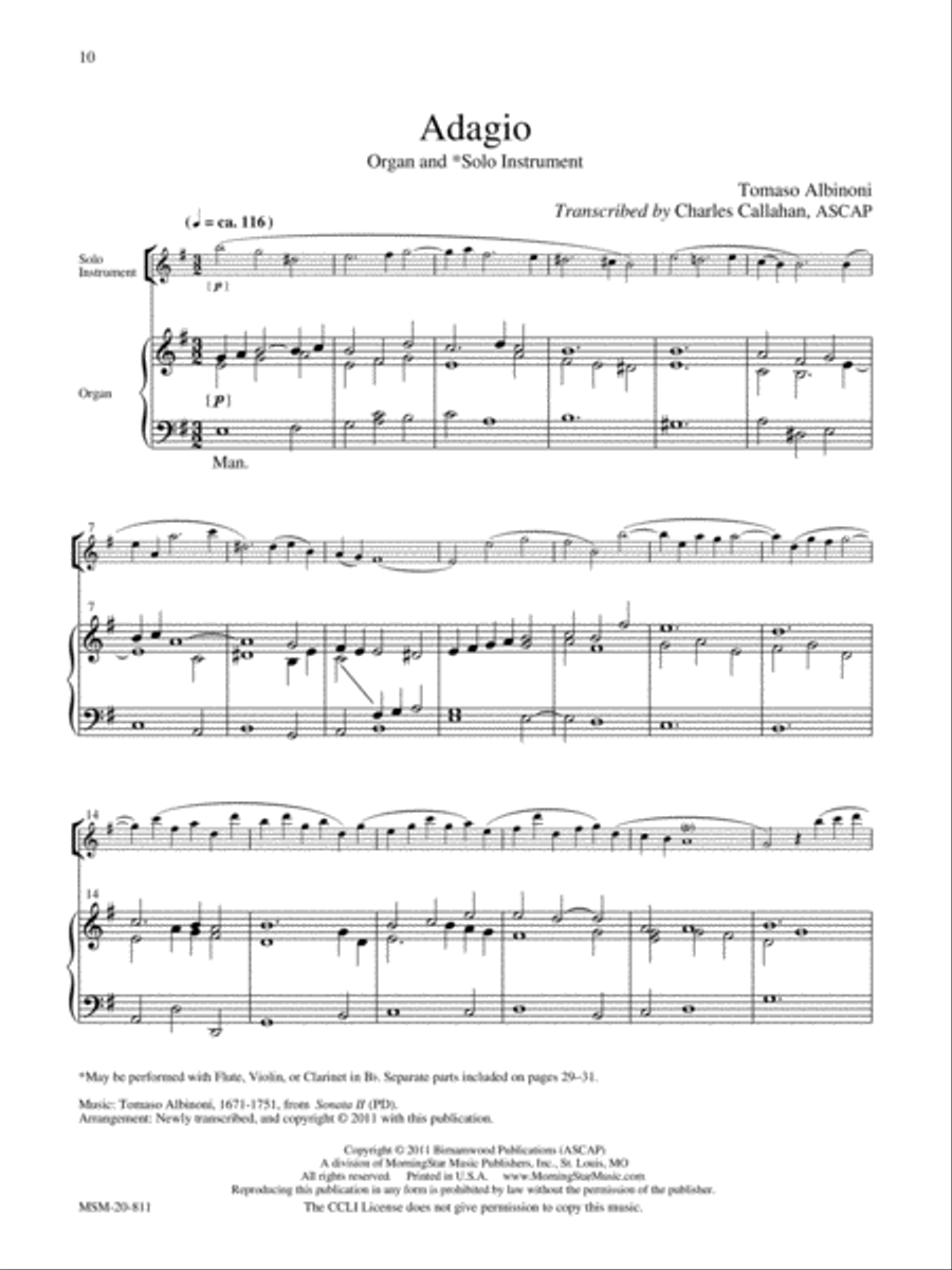 Organ Plus! Five Pieces for Organ + 1 or 2 Instruments, Volume 2 Organ scores gallery preview page 5
