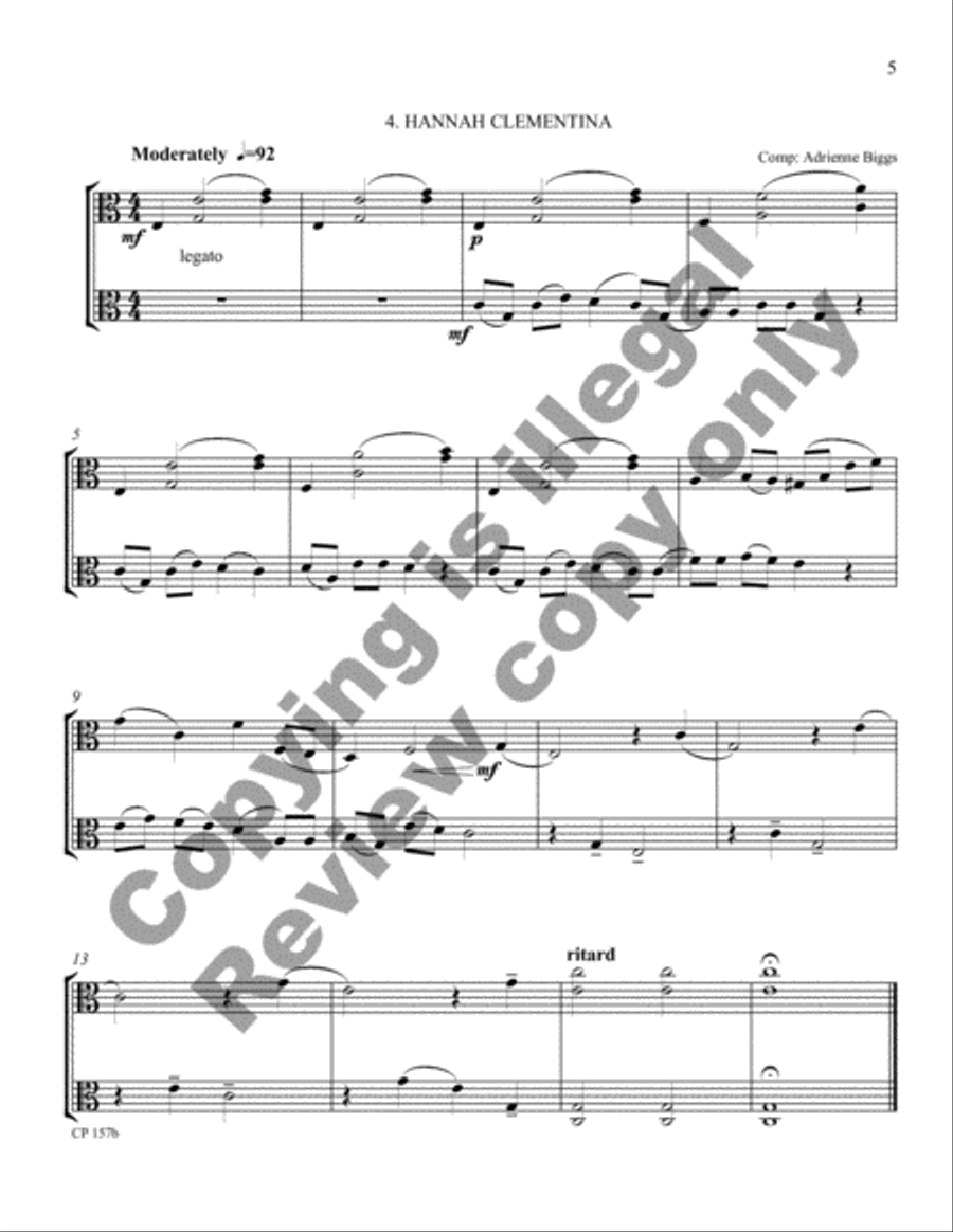 Cowboy Miniatures (Viola Version) Viola scores gallery preview page 6