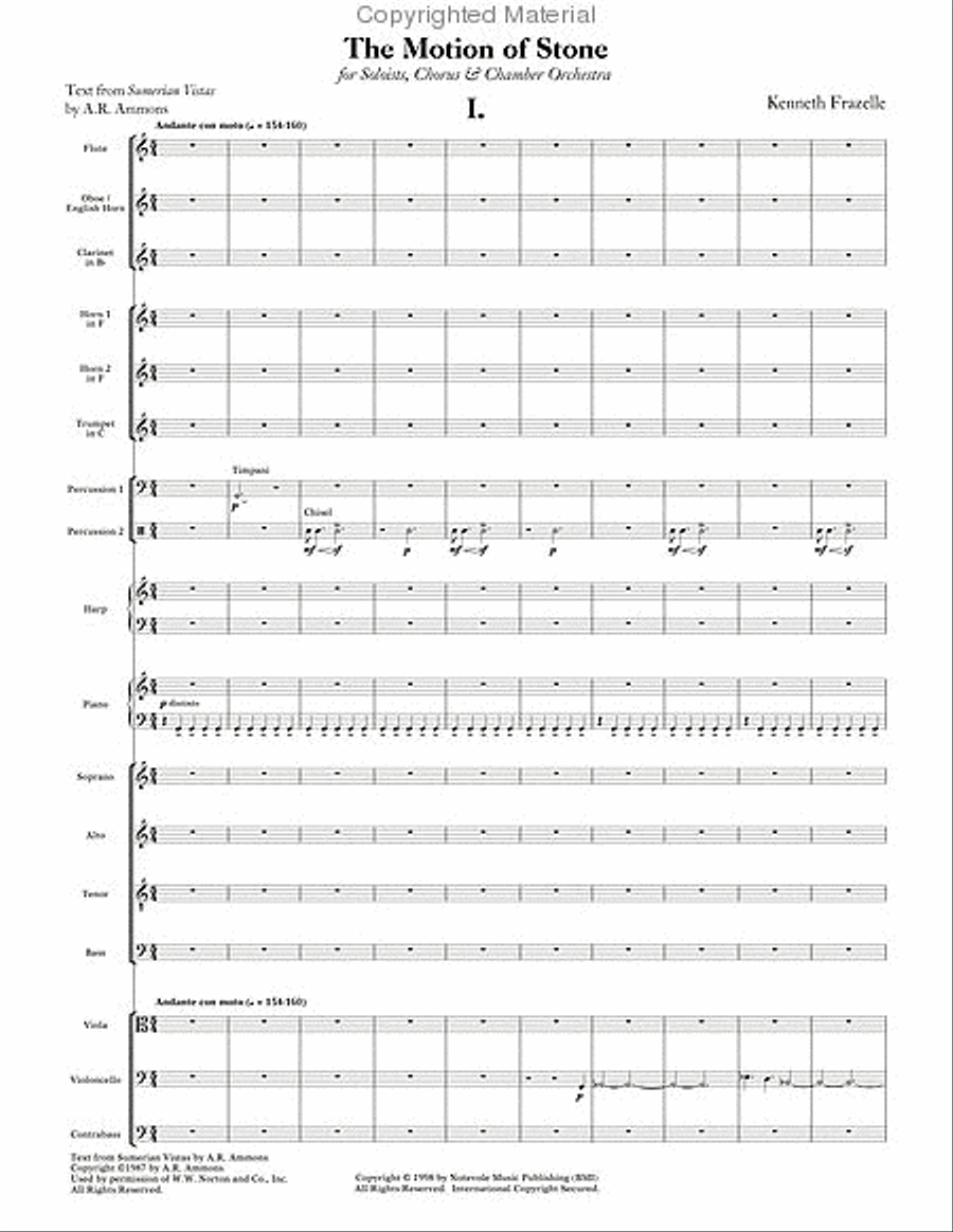 The Motion of Stone 4-Part scores gallery preview page 2