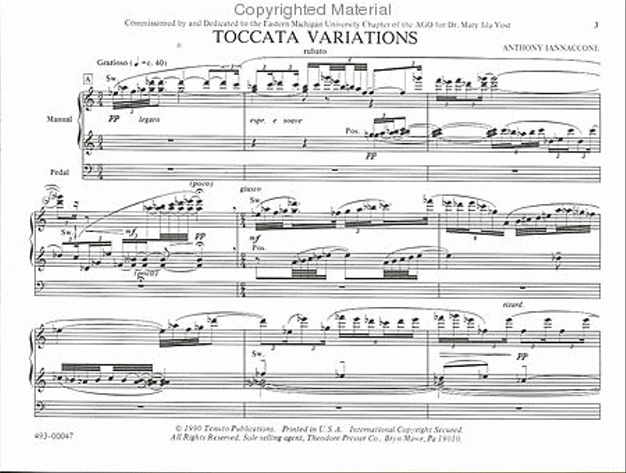 Toccata Variations Toccata Variations Chamber Music scores gallery preview page 2