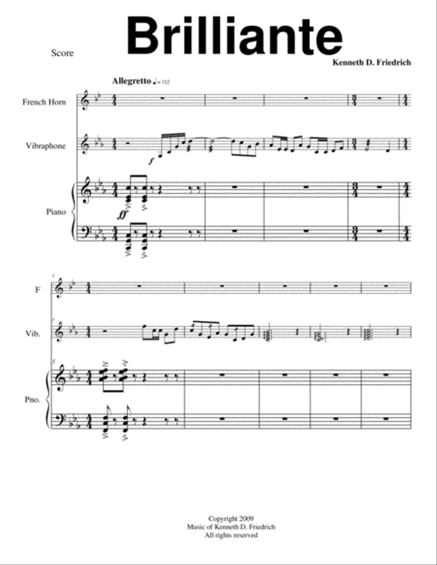 Brilliante Small Ensemble scores gallery preview page 1