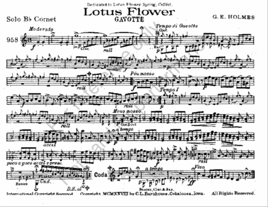 Lotus Flower Set of Parts scores gallery preview page 2