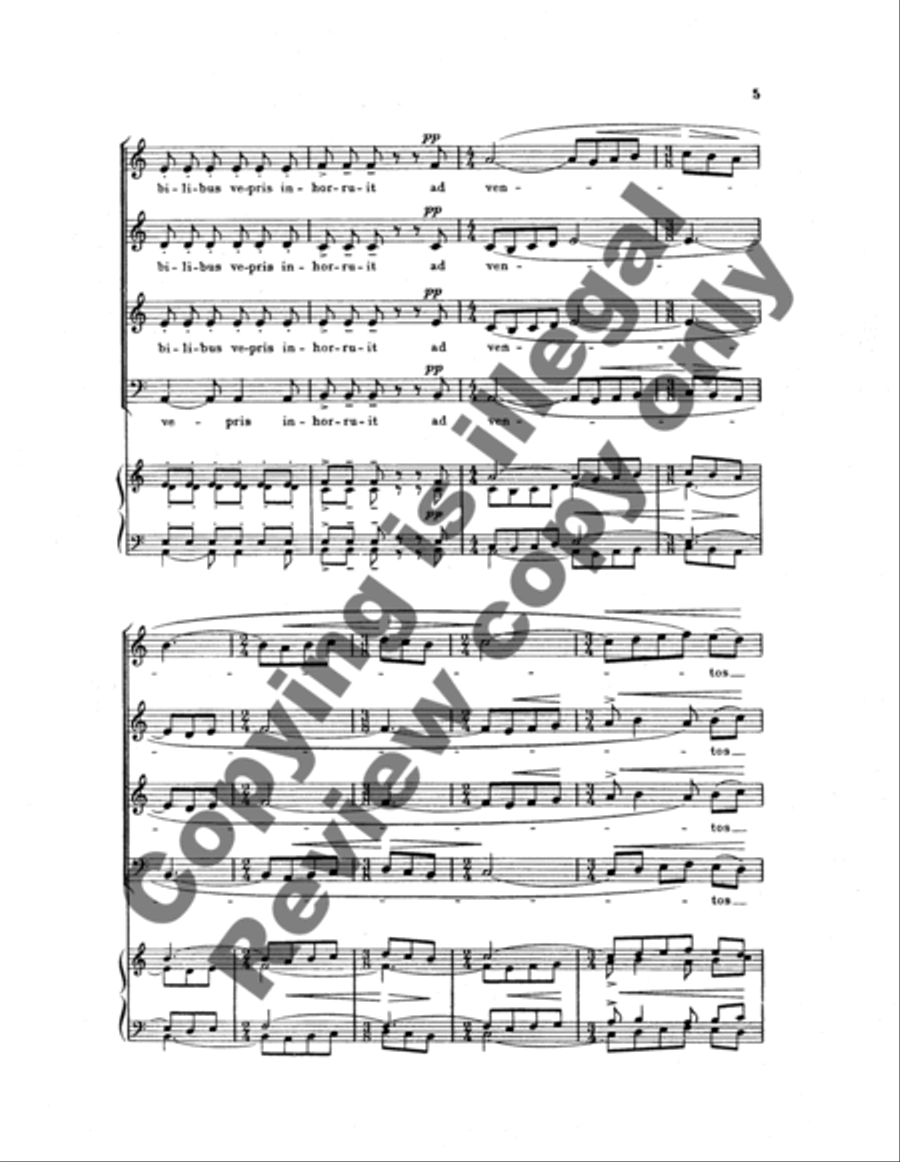 Vitas hinnuleo me similis, Chloe 4-Part scores gallery preview page 10