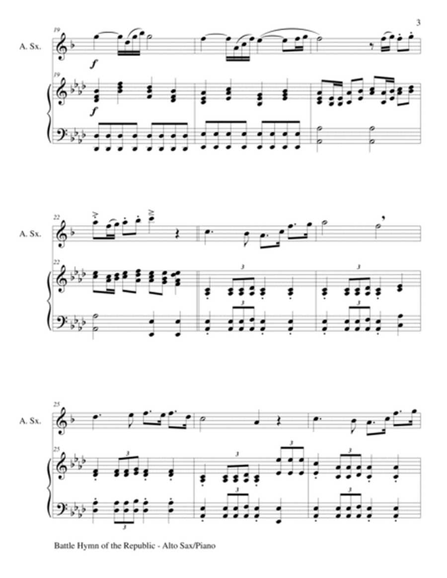 BATTLE HYMN OF THE REPUBLIC (Duet – Alto Sax and Piano/Score and Parts) image number null