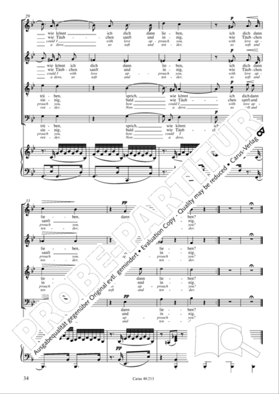 Zigeunerlieder op. 103 Zigeunerlieder op. 103 Choir scores gallery preview page 35