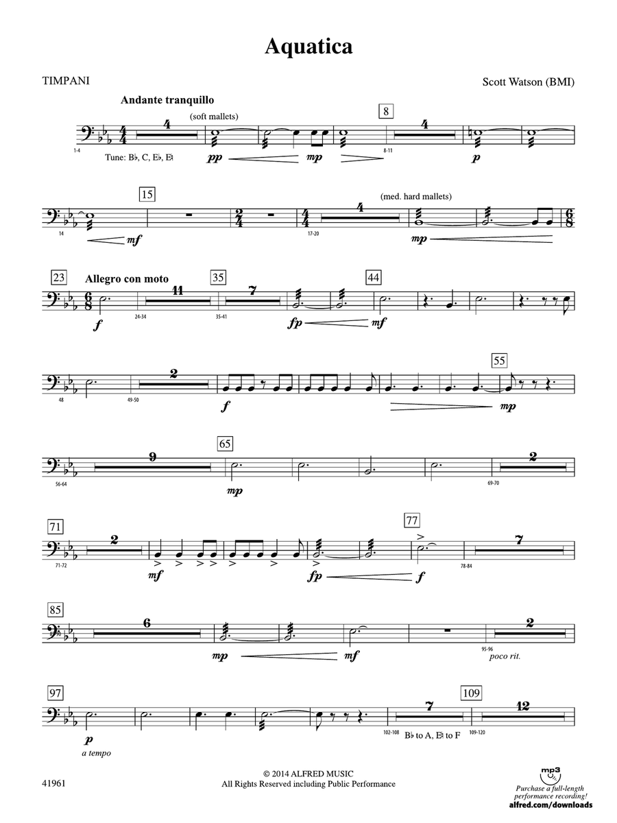 Aquatica: Timpani