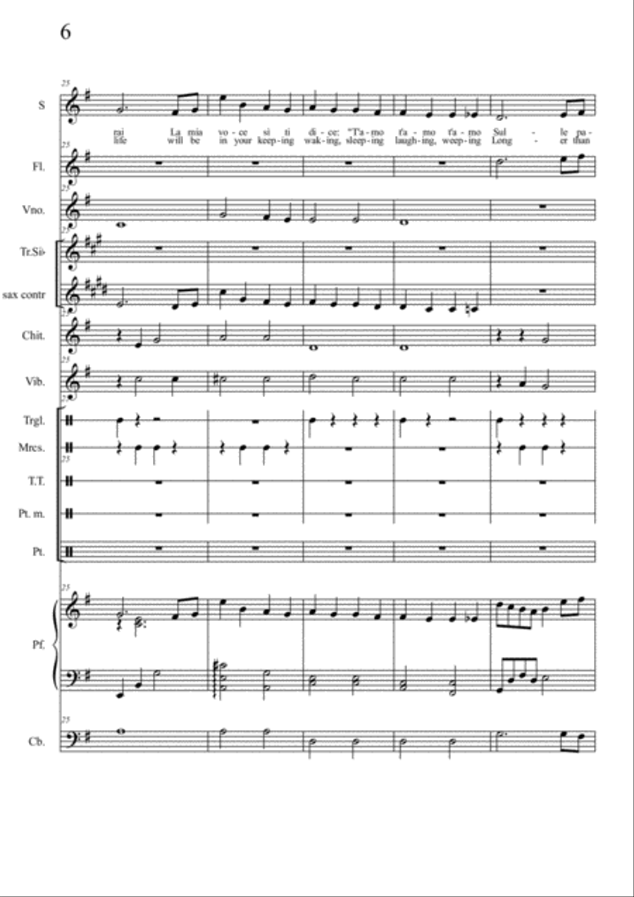 More (ti Guarderò Nel Cuore) Large Ensemble scores gallery preview page 6