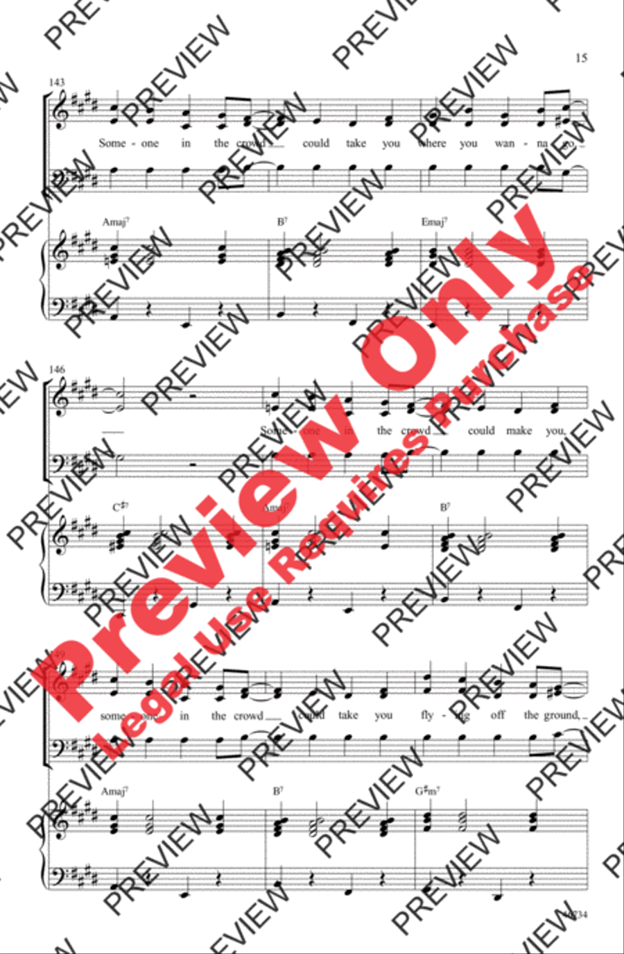 Someone in the Crowd 3-Part scores gallery preview page 15
