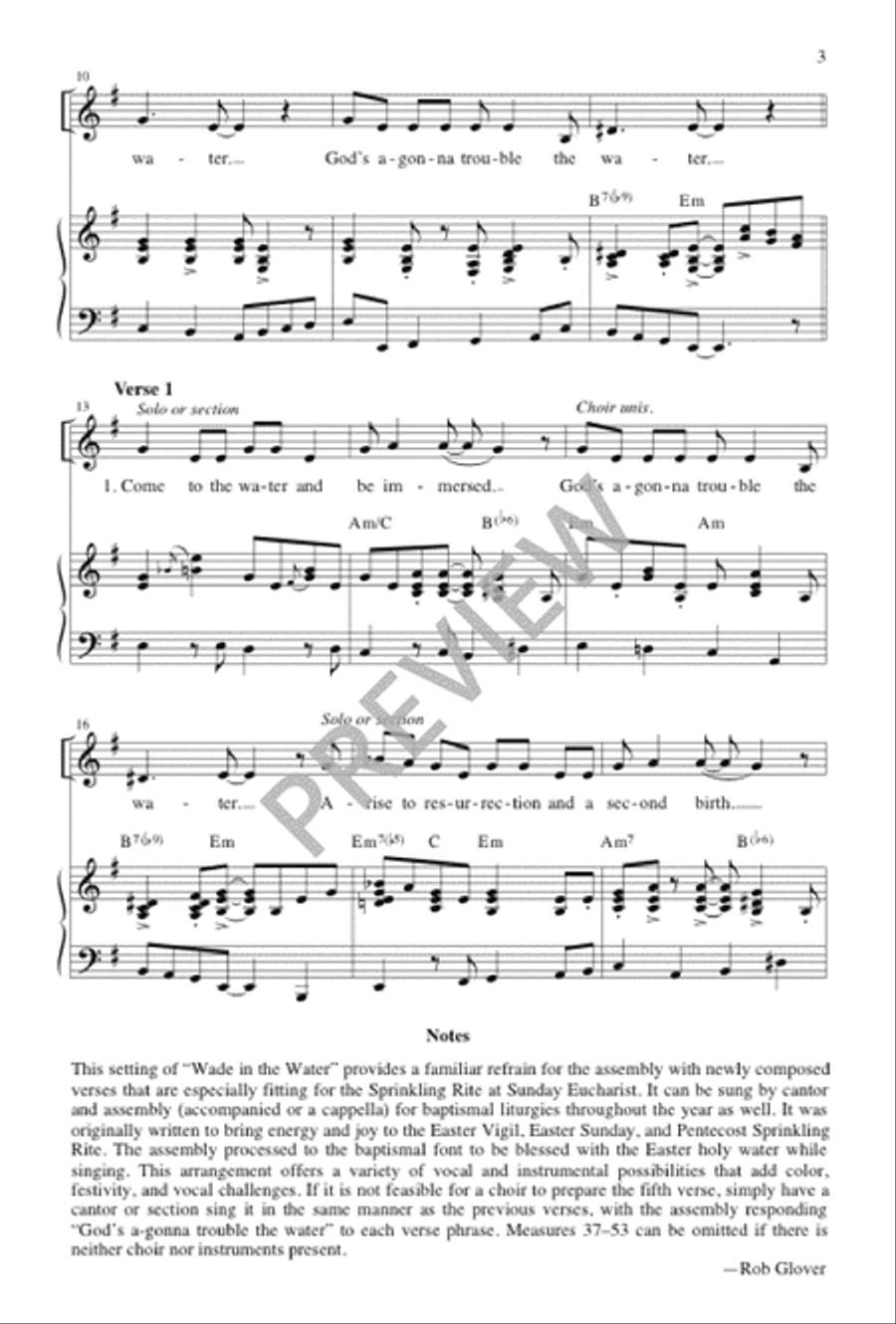 Wade in the Water 4-Part scores gallery preview page 4