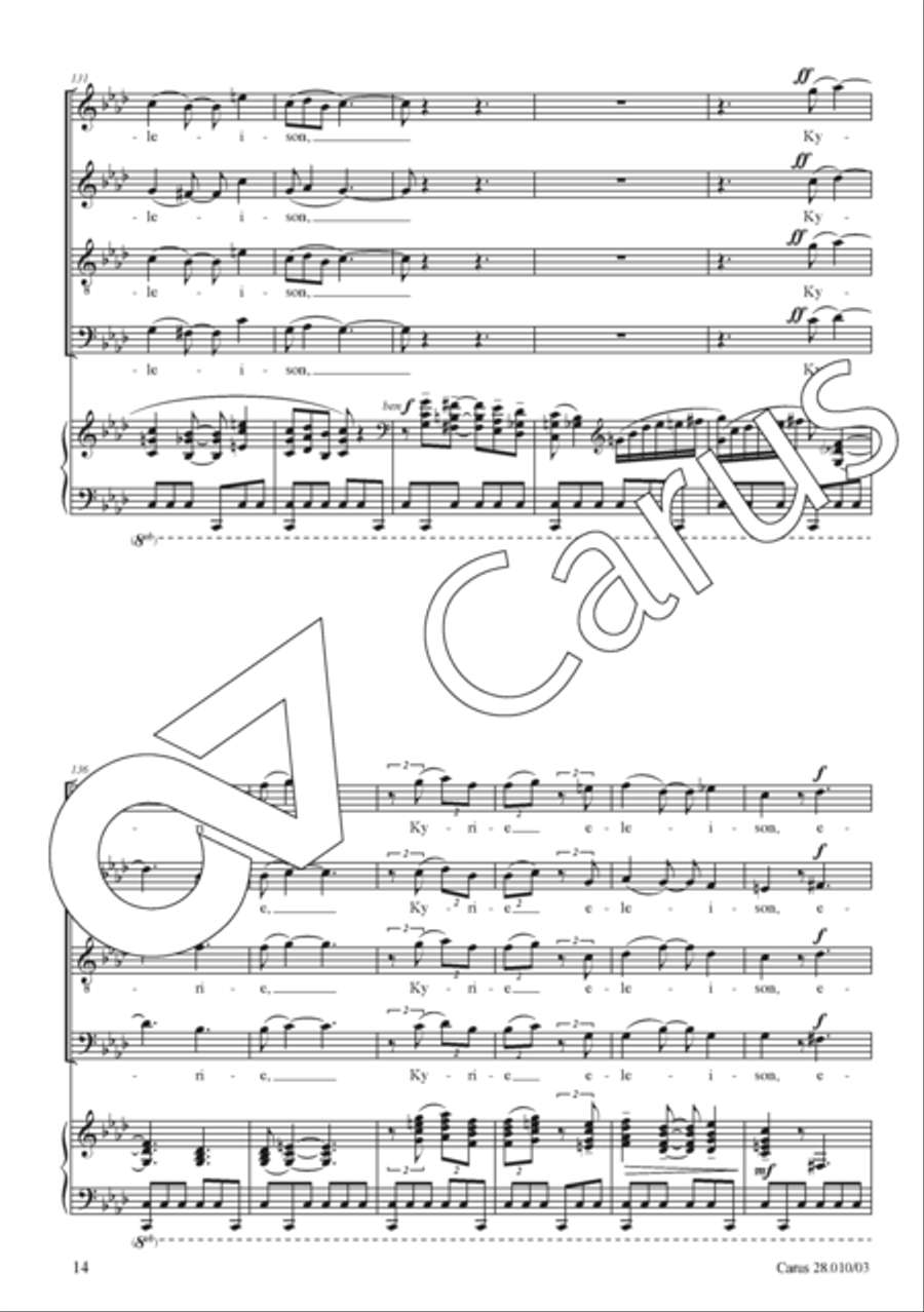 Missa ad maiorem Dei gloriam Divisi scores gallery preview page 15