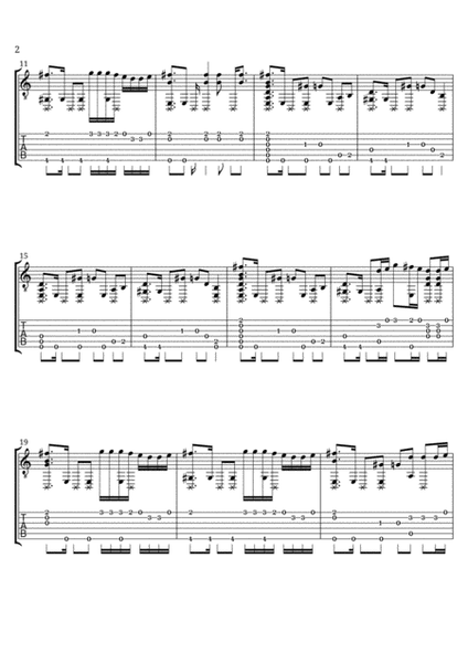 Let It Fly (Lil Wayne & Travis Scott) Acoustic Fingerstyle Guitar Tab image number null