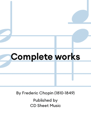 Book cover for Complete works